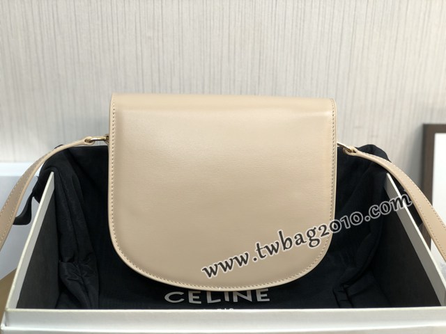 Celine專櫃2023新款凱旋門馬鞍包 賽琳TEEN BESACE TRIOMPHE亮澤牛皮革手袋 sldj2290